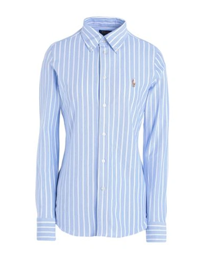 Shop Polo Ralph Lauren Woman Shirt Light Blue Size Xs Cotton