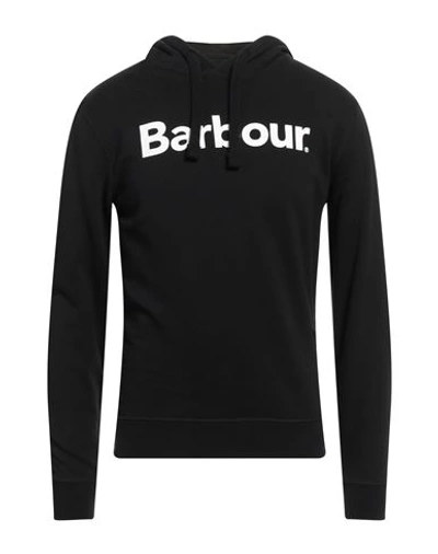 Shop Barbour Man Sweatshirt Black Size S Cotton, Elastane