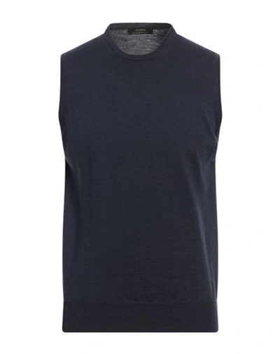Shop Alpha Massimo Rebecchi Man Sweater Slate Blue Size 36 Merino Wool