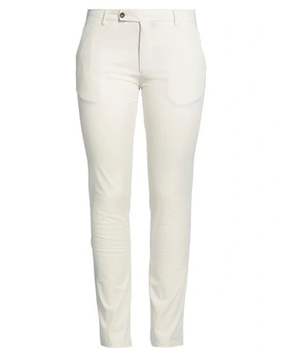 Shop Berwich Woman Pants Cream Size 12 Cotton, Elastane In White