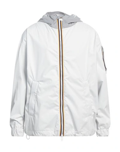 Shop K-way Man Jacket Light Grey Size S Polyamide