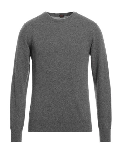 Shop Mp Massimo Piombo Man Sweater Grey Size Xl Cashmere