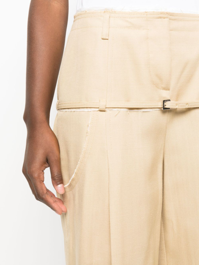 Shop Jacquemus Le Pantalon Criollo Wide-leg Trousers In Brown