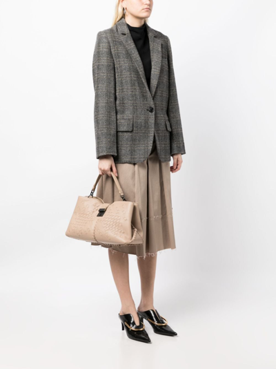 Pre-owned Bottega Veneta Roma Two-way Bag In 中性色