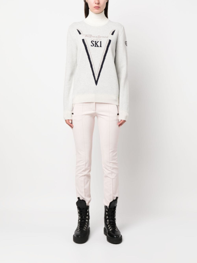 Shop Rossignol Victoire Ski Knitted Jumper In 白色