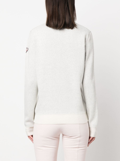 Shop Rossignol Victoire Ski Knitted Jumper In 白色