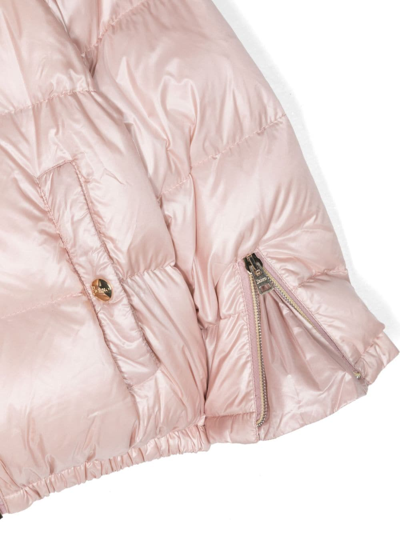 Herno High-neck Padded Jacket In 粉色