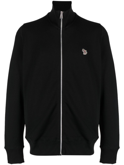 Ps By Paul Smith Ps Paul Smith Zebra Logo Cotton Sweatshirt In Black