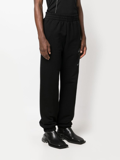 Shop Misbhv Logo-print Cotton Blend Track Pants In 黑色