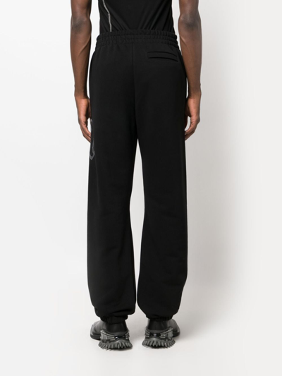 Shop Misbhv Logo-print Cotton Blend Track Pants In 黑色