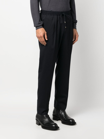 Shop Briglia 1949 Wimbledon Drawstring-waist Trousers In 蓝色