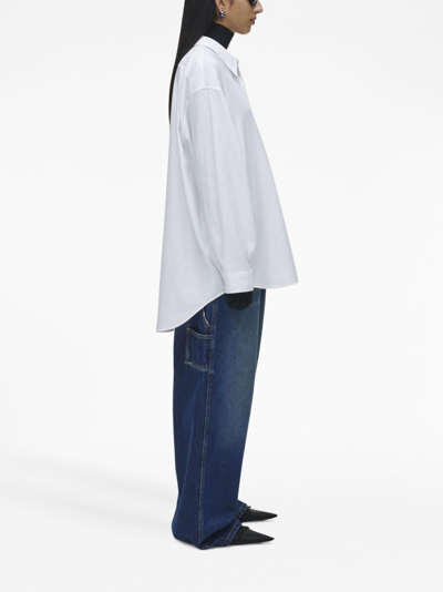 Shop Marc Jacobs Big Poplin Shirt In White
