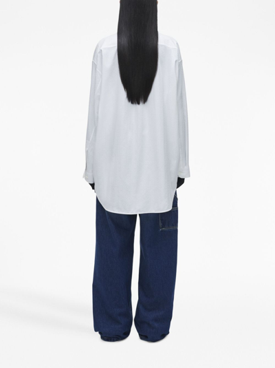 Shop Marc Jacobs Big Poplin Shirt In White