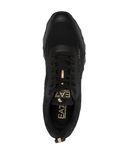 Shop Ea7 Ultimate Kombat Low-top Sneakers In 黑色
