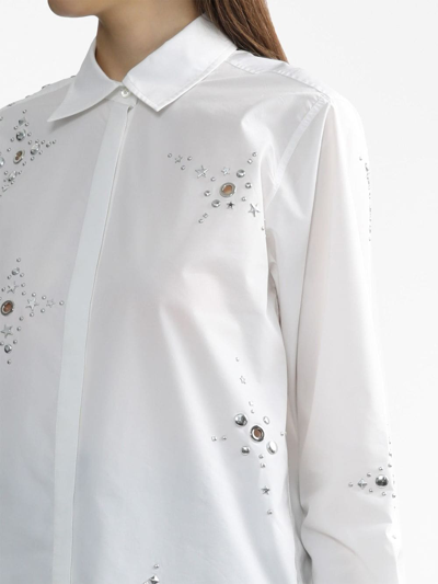 Shop 3.1 Phillip Lim / フィリップ リム Stud-embellished Long-sleeve Shirt In White