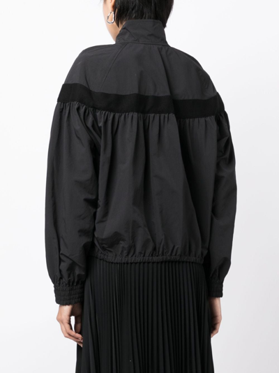 Shop 3.1 Phillip Lim / フィリップ リム Belted-waist Stand-up Collar Jacket In 黑色