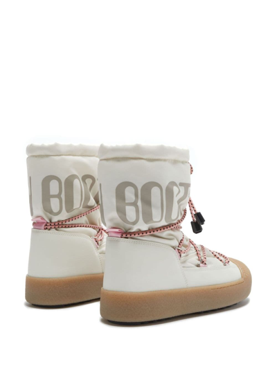 Shop Moon Boot Ltrack Logo-print Boots In White