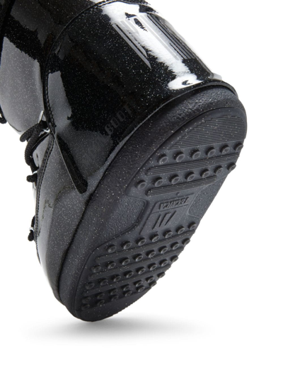 Moon Boot Logo-print Glitter-detailing Boots In Black