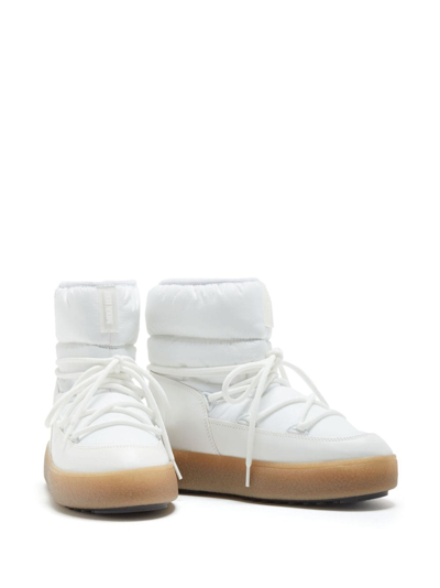 Moon Boot Ltrack Low Nylon Boots White In White
