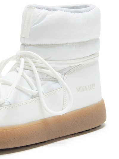 Moon Boot Ltrack Low Nylon Boots White In White