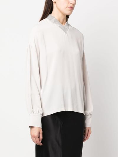 Shop Fabiana Filippi Long Sleeves Shirt