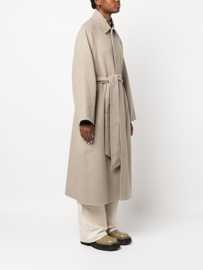 Shop Ami Alexandre Mattiussi Long Belted Coat