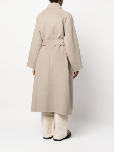 Shop Ami Alexandre Mattiussi Long Belted Coat
