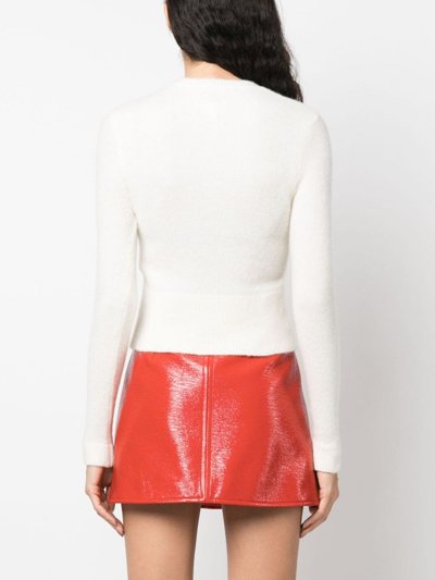 Shop Patou Alpaca Cropped Cardigan