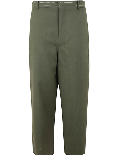 Shop Marni Drop Crotch And Loose Fit Trousers