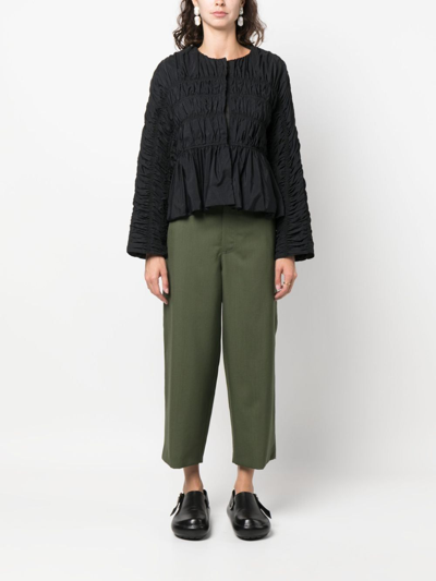 Shop Marni Drop Crotch And Loose Fit Trousers