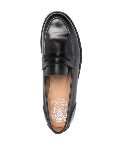 Shop Alberto Fasciani Batik Loafers In Black
