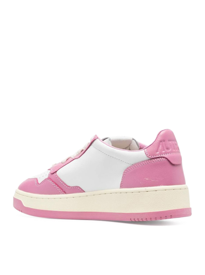 Shop Autry Sneakers In White Mauve
