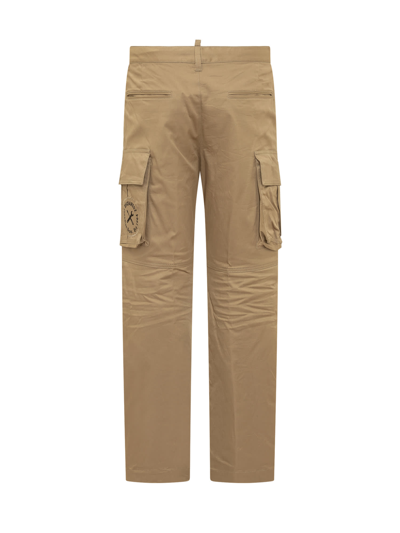 Shop Dsquared2 Cargo Pants In Taupe