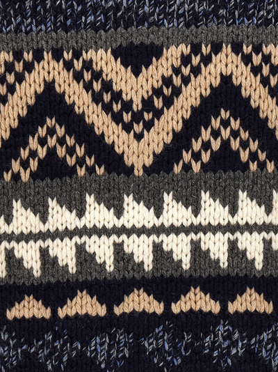 Brunello Cucinelli Mélange Cashmere Cardigan With Inlays In Multicolor