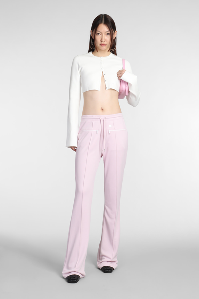 Shop Courrèges Pants In Rose-pink Cotton