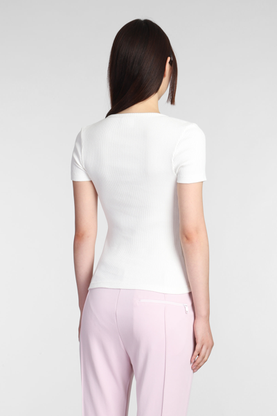 Shop Courrèges T-shirt In White Cotton