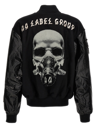 Shop 44 Label Group Varsity Bomber Jacket In Black