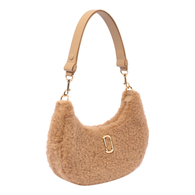 Shop Marc Jacobs The Small Curve Teddy Bag In Beige