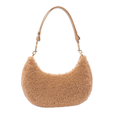 Shop Marc Jacobs The Small Curve Teddy Bag In Beige