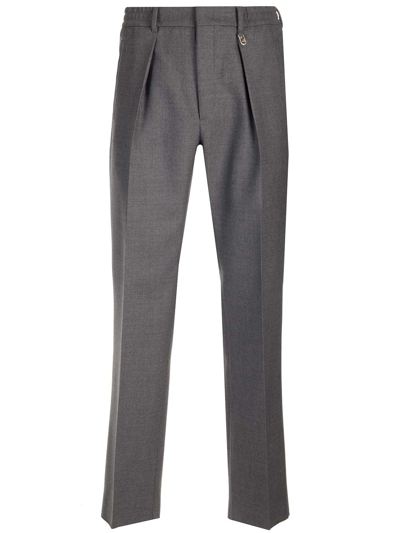 Shop Fendi Grey Wool Trousers