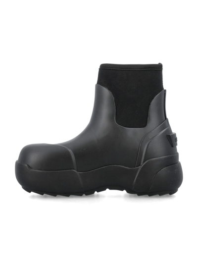 Ambush Elasticated Ankle Welly Boots In Black