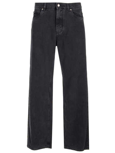 Shop Dolce & Gabbana Wide Leg Black Jeans