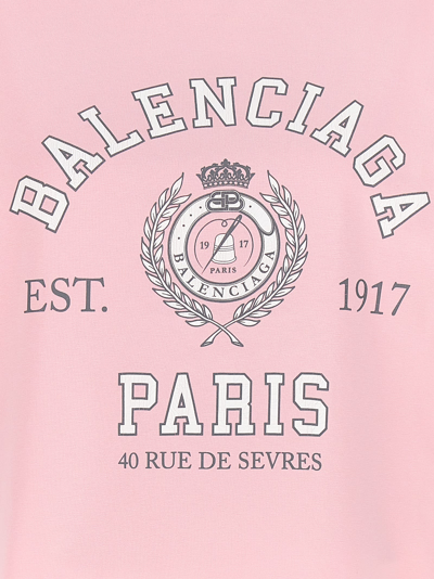 Shop Balenciaga College 1917 T-shirt In Pink