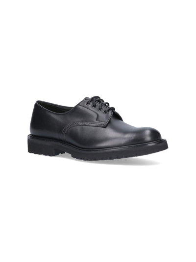 Shop Tricker's Laced Shoes In Black