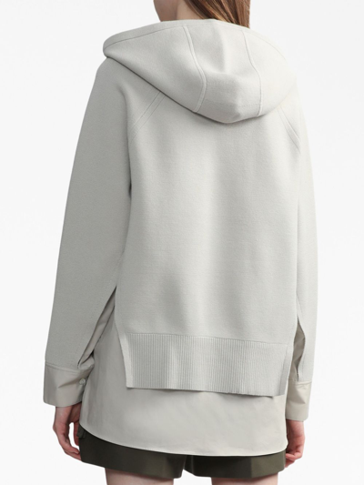 Shop 3.1 Phillip Lim / フィリップ リム Long-sleeve Layered Hoodie In Grey