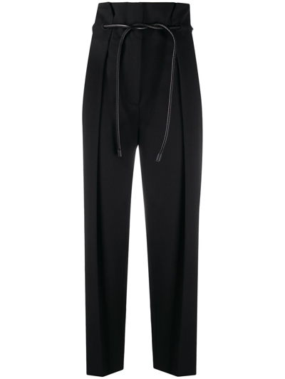 3.1 Phillip Lim Belted High-waisted Trousers In Black