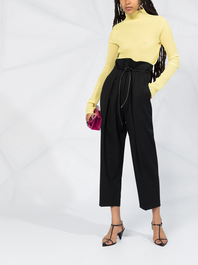 3.1 Phillip Lim Belted High-waisted Trousers In Black