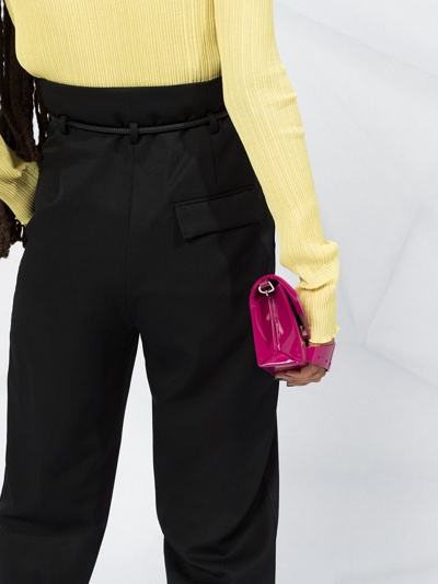 3.1 Phillip Lim Belted High-waisted Trousers In Black