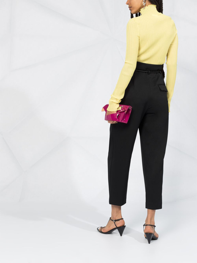 3.1 Phillip Lim Belted High-waisted Trousers In Black