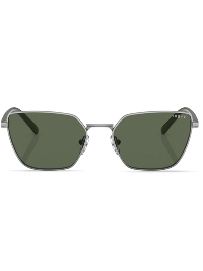 Shop Vogue Eyewear Butterfly-frame Tinted Sunglasses In Silver